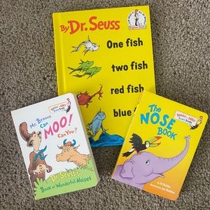 Dr. Suess books set of three NEW!